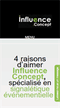 Mobile Screenshot of influence-concept.fr